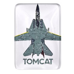 F14 Tomcat Fighter Jet T- Shirt F14 Tomcat Comic Drawing Quote T- Shirt (2) Rectangular Glass Fridge Magnet (4 Pack) by ZUXUMI