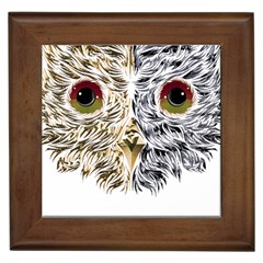 Owl T-shirtowl Half Gold Half Methalic Edition T-shirt Framed Tile by EnriqueJohnson