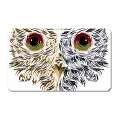 Owl T-shirtowl Half Gold Half Methalic Edition T-shirt Magnet (rectangular) by EnriqueJohnson