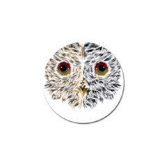 Owl T-shirtowl Half Gold Half Methalic Edition T-shirt Golf Ball Marker (4 Pack) by EnriqueJohnson