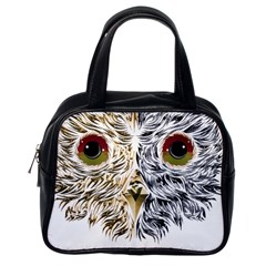 Owl T-shirtowl Half Gold Half Methalic Edition T-shirt Classic Handbag (one Side) by EnriqueJohnson