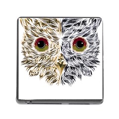 Owl T-shirtowl Half Gold Half Methalic Edition T-shirt Memory Card Reader (square 5 Slot) by EnriqueJohnson