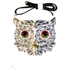 Owl T-shirtowl Half Gold Half Methalic Edition T-shirt Shoulder Sling Bag by EnriqueJohnson