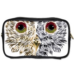 Owl T-shirtowl Half Gold Half Methalic Edition T-shirt Toiletries Bag (two Sides) by EnriqueJohnson