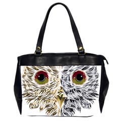 Owl T-shirtowl Half Gold Half Methalic Edition T-shirt Oversize Office Handbag (2 Sides) by EnriqueJohnson