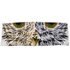 Owl T-shirtowl Half Gold Half Methalic Edition T-shirt Body Pillow Case (dakimakura) by EnriqueJohnson