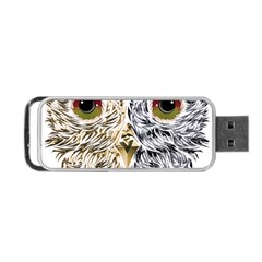 Owl T-shirtowl Half Gold Half Methalic Edition T-shirt Portable Usb Flash (one Side) by EnriqueJohnson