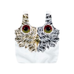 Owl T-shirtowl Half Gold Half Methalic Edition T-shirt Full Print Recycle Bag (s) by EnriqueJohnson