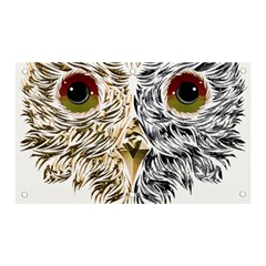 Owl T-shirtowl Half Gold Half Methalic Edition T-shirt Banner And Sign 5  X 3  by EnriqueJohnson