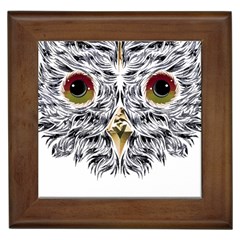 Owl T-shirtowl Metalic Edition T-shirt Framed Tile by EnriqueJohnson