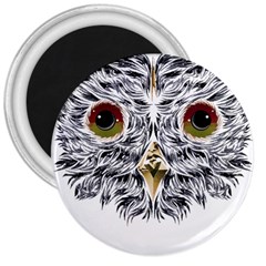 Owl T-shirtowl Metalic Edition T-shirt 3  Magnets