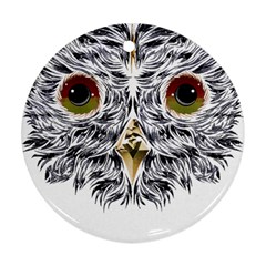 Owl T-shirtowl Metalic Edition T-shirt Ornament (round) by EnriqueJohnson