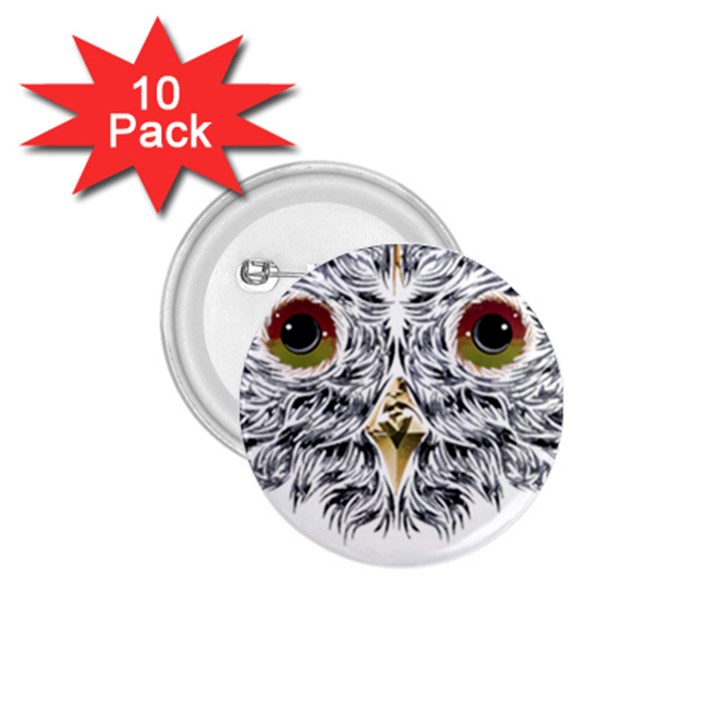 Owl T-shirtowl Metalic Edition T-shirt 1.75  Buttons (10 pack)