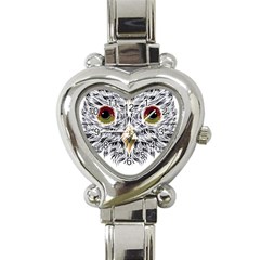 Owl T-shirtowl Metalic Edition T-shirt Heart Italian Charm Watch by EnriqueJohnson