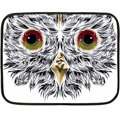 Owl T-shirtowl Metalic Edition T-shirt Two Sides Fleece Blanket (mini) by EnriqueJohnson