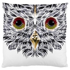 Owl T-shirtowl Metalic Edition T-shirt Large Cushion Case (two Sides) by EnriqueJohnson