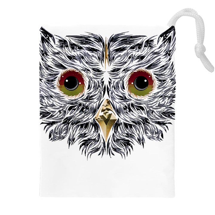 Owl T-shirtowl Metalic Edition T-shirt Drawstring Pouch (4XL)