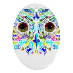 Owl T-shirtowl New Color Design T-shirt Ornament (oval) by EnriqueJohnson