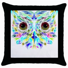 Owl T-shirtowl New Color Design T-shirt Throw Pillow Case (black) by EnriqueJohnson