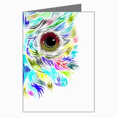 Owl T-shirtowl New Color Design T-shirt Greeting Card by EnriqueJohnson