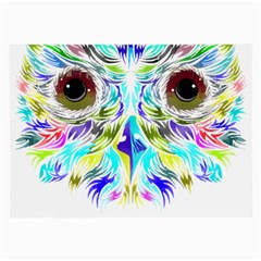 Owl T-shirtowl New Color Design T-shirt Large Glasses Cloth (2 Sides) by EnriqueJohnson