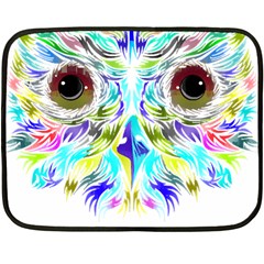 Owl T-shirtowl New Color Design T-shirt Two Sides Fleece Blanket (mini) by EnriqueJohnson