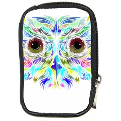 Owl T-shirtowl New Color Design T-shirt Compact Camera Leather Case by EnriqueJohnson