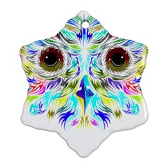 Owl T-shirtowl New Color Design T-shirt Snowflake Ornament (two Sides) by EnriqueJohnson