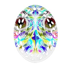 Owl T-shirtowl New Color Design T-shirt Ornament (oval Filigree) by EnriqueJohnson