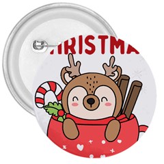 Family Christmas 2022 Matching T- Shirt Christmas We Are Family 2022 Cute Xmas Matching Custom T- Sh 3  Buttons by ZUXUMI