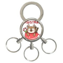 Family Christmas 2022 Matching T- Shirt Christmas We Are Family 2022 Cute Xmas Matching Custom T- Sh 3-ring Key Chain by ZUXUMI