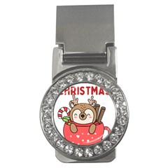 Family Christmas 2022 Matching T- Shirt Christmas We Are Family 2022 Cute Xmas Matching Custom T- Sh Money Clips (cz)  by ZUXUMI