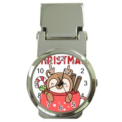 Family Christmas 2022 Matching T- Shirt Christmas We Are Family 2022 Cute Xmas Matching Custom T- Sh Money Clip Watches by ZUXUMI