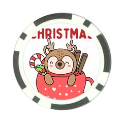 Family Christmas 2022 Matching T- Shirt Christmas We Are Family 2022 Cute Xmas Matching Custom T- Sh Poker Chip Card Guard by ZUXUMI