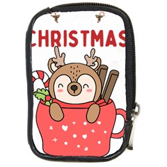 Family Christmas 2022 Matching T- Shirt Christmas We Are Family 2022 Cute Xmas Matching Custom T- Sh Compact Camera Leather Case by ZUXUMI