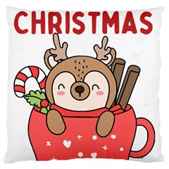 Family Christmas 2022 Matching T- Shirt Christmas We Are Family 2022 Cute Xmas Matching Custom T- Sh Large Cushion Case (two Sides) by ZUXUMI