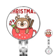 Family Christmas 2022 Matching T- Shirt Christmas We Are Family 2022 Cute Xmas Matching Custom T- Sh Stainless Steel Nurses Watch by ZUXUMI