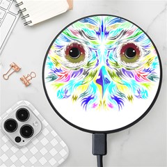 Owl T-shirtowl New Color Design T-shirt Wireless Fast Charger(black) by EnriqueJohnson