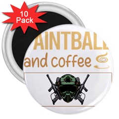 Paintball T-shirtif It Involves Coffee Paintball T-shirt 3  Magnets (10 Pack)  by EnriqueJohnson