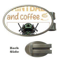 Paintball T-shirtif It Involves Coffee Paintball T-shirt Money Clips (oval)  by EnriqueJohnson