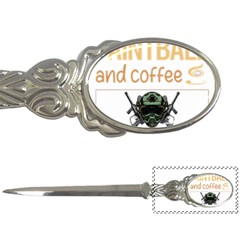 Paintball T-shirtif It Involves Coffee Paintball T-shirt Letter Opener by EnriqueJohnson