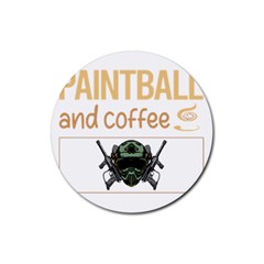 Paintball T-shirtif It Involves Coffee Paintball T-shirt Rubber Coaster (round) by EnriqueJohnson