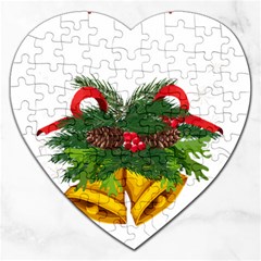 Family Christmas 2022nmatching T- Shirt Family Christmas 2022 Matching Shirts Squad Santa Elf Funny Jigsaw Puzzle (heart) by ZUXUMI