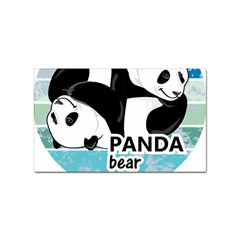 Panda Bear T-shirtcute Panda Bears T-shirt Sticker (rectangular) by EnriqueJohnson