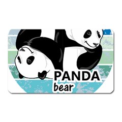 Panda Bear T-shirtcute Panda Bears T-shirt Magnet (rectangular) by EnriqueJohnson