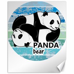 Panda Bear T-shirtcute Panda Bears T-shirt Canvas 16  X 20  by EnriqueJohnson