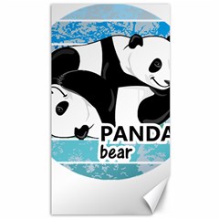 Panda Bear T-shirtcute Panda Bears T-shirt Canvas 40  X 72  by EnriqueJohnson