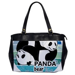 Panda Bear T-shirtcute Panda Bears T-shirt Oversize Office Handbag by EnriqueJohnson