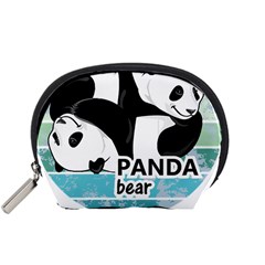 Panda Bear T-shirtcute Panda Bears T-shirt Accessory Pouch (small) by EnriqueJohnson