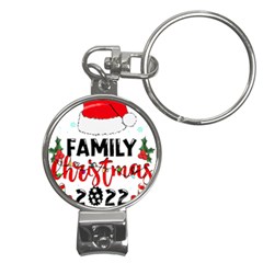 Family Christmas T- Shirt Family Christmas 2022 T- Shirt Nail Clippers Key Chain by ZUXUMI